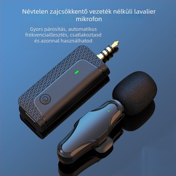 K35Pro lavalier mikrofon, kábeles élő közvetítéshez és felvételhez, frekvenciatartomány 20 Hz–20 kHz, SNR ≥70 dB