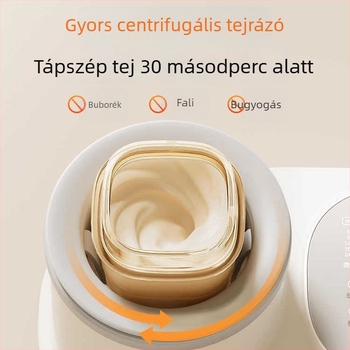 Két az egyben: intelligens baba tejkészítő és melegítő, csendes üzem, állandó hőmérséklet, érintéses vezérlés, 220V AC, PC anyag