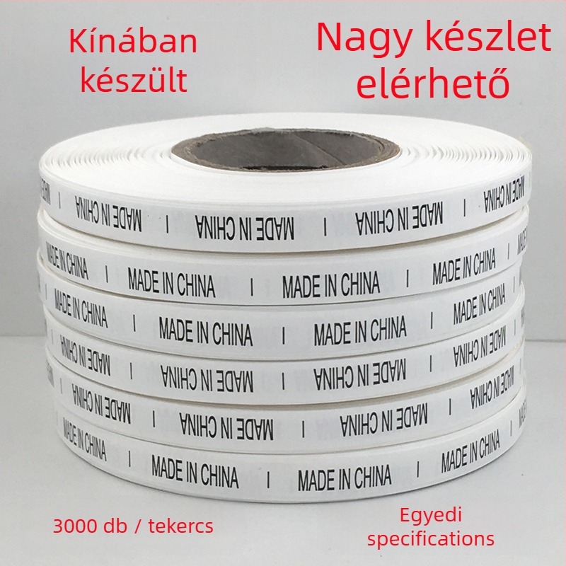 Mosási címke, anyag: szalag, márka Changtong Clothing, ruházathoz