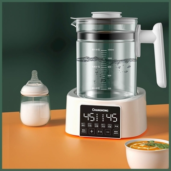 Tejregulátor és bébi tejmelegítő, intelligens hőmérséklet-szabályozó, modell HJ-A06, üvegből készült, 600W, Hangjia