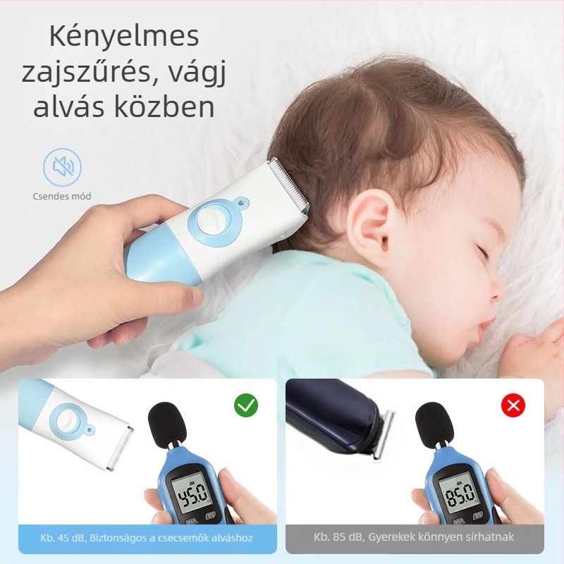 Baba vízálló elektromos hajvágó – Hordozható, újratölthető, 5W, CE/FCC/ROHS