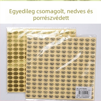 Téglalap alakú bevont papír címke forró olvadó ragasztóval, offset papíralap, rotációs nyomtatás