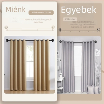Függönyrúd - Húzható, Ipari/Nordikus Stílus, Szénacélt, Testre szabható, Licencelt magáncímke, Márka: Ijiale