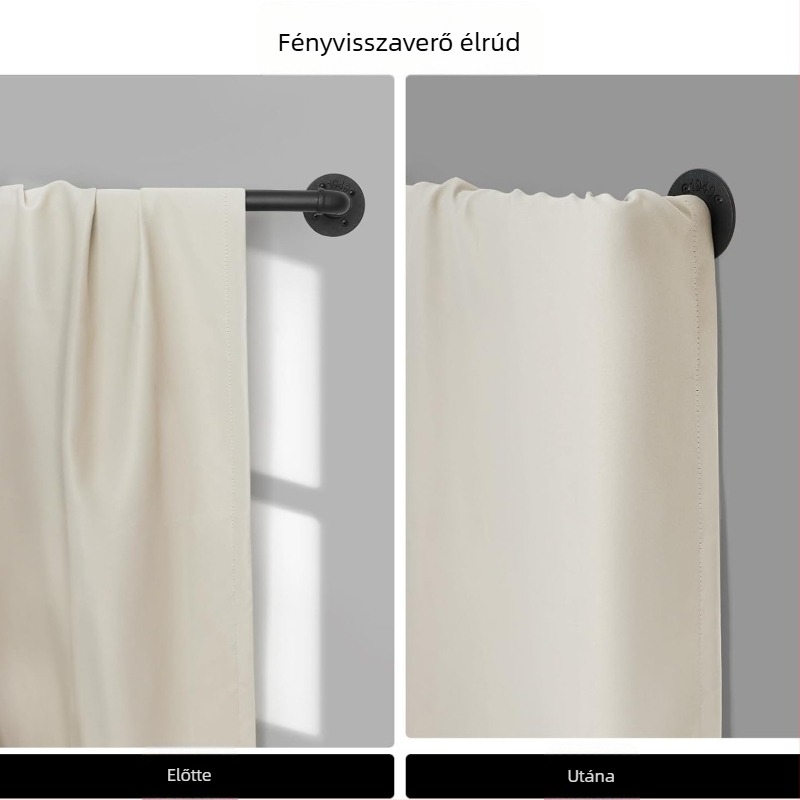 Függönyrúd - Húzható, Ipari/Nordikus Stílus, Szénacélt, Testre szabható, Licencelt magáncímke, Márka: Ijiale