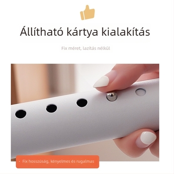 Fúrás nélküli függönyrúda teleszkópos, vastított festett tartóval, rozsdamentes acél, modern minimalista stílus