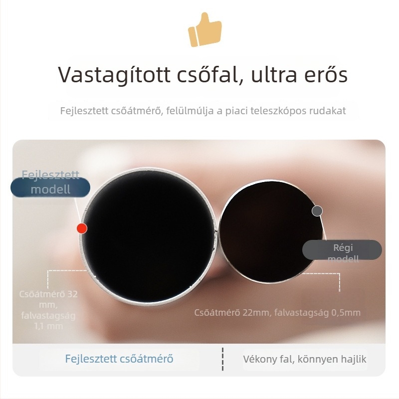 Fúrás nélküli függönyrúda teleszkópos, vastított festett tartóval, rozsdamentes acél, modern minimalista stílus
