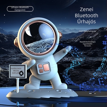 Űrhajós Bluetooth hangszóró — IPX7, BT 5.0, 5W, beépített 1200–2000mAh akkumulátor, frekvenciasáv 100Hz–20kHz