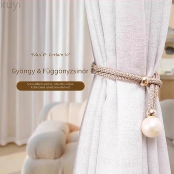 Kuyi gyöngyös függönyzsinórok, textil anyag, modern minimalista stílus, pár