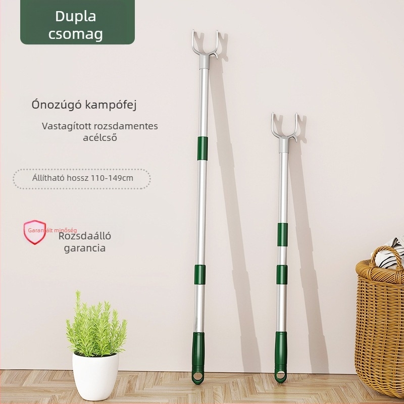 Hosszabbítható ruhaszárító rúd cinkötvözetből erkélyre