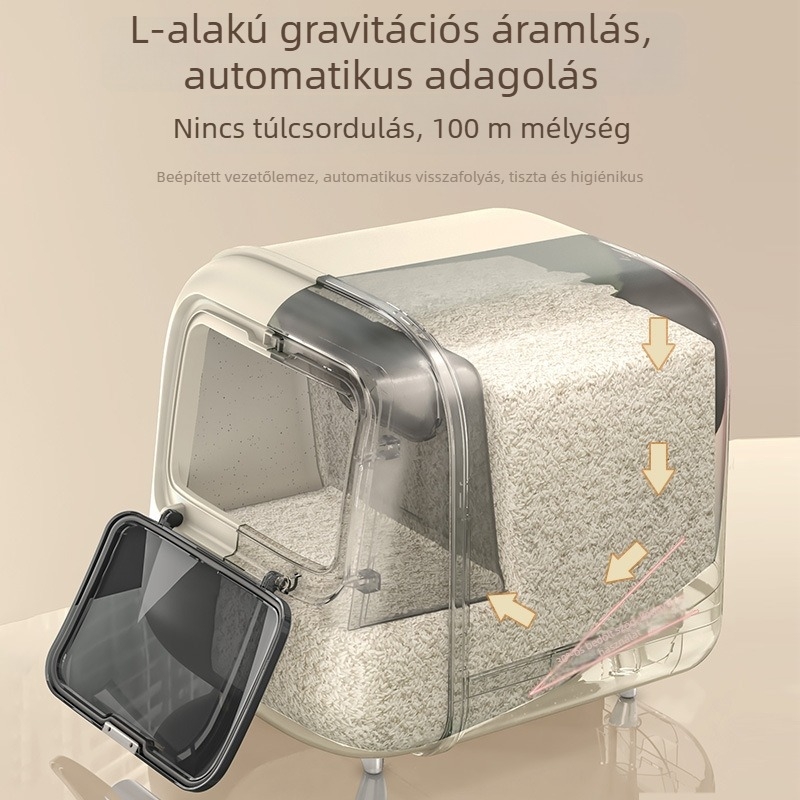 Rizstároló doboz, zárható, nedvesség- és rovarbiztos; anyag: PP műanyag; modern minimalista dizájn.