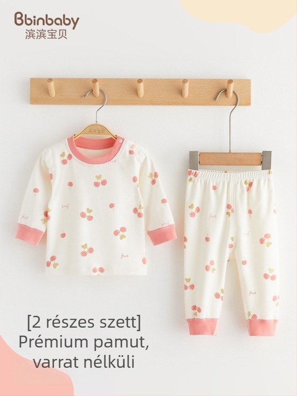 Gyerekek 9–13 éveseknek: őszi otthoni szett, camisole-stílus/japán stílus, pamut bélés, Han Fang