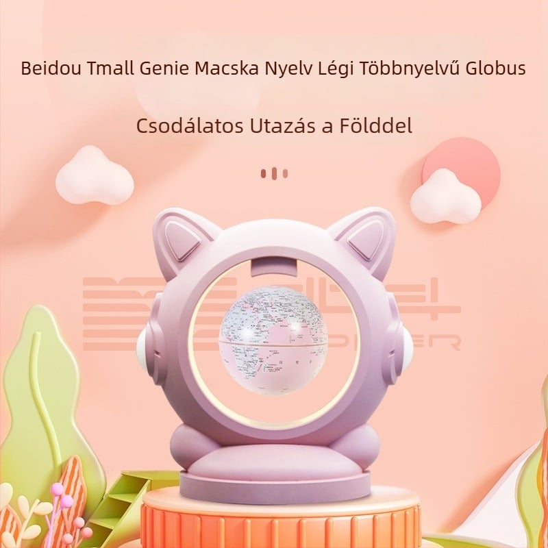 Beidou Mágnesesen Lebegő Globusz – Okos Hangszóró Macska Nyelvvel, HD Hangsáv, Bluetooth, Műanyag Kivitel