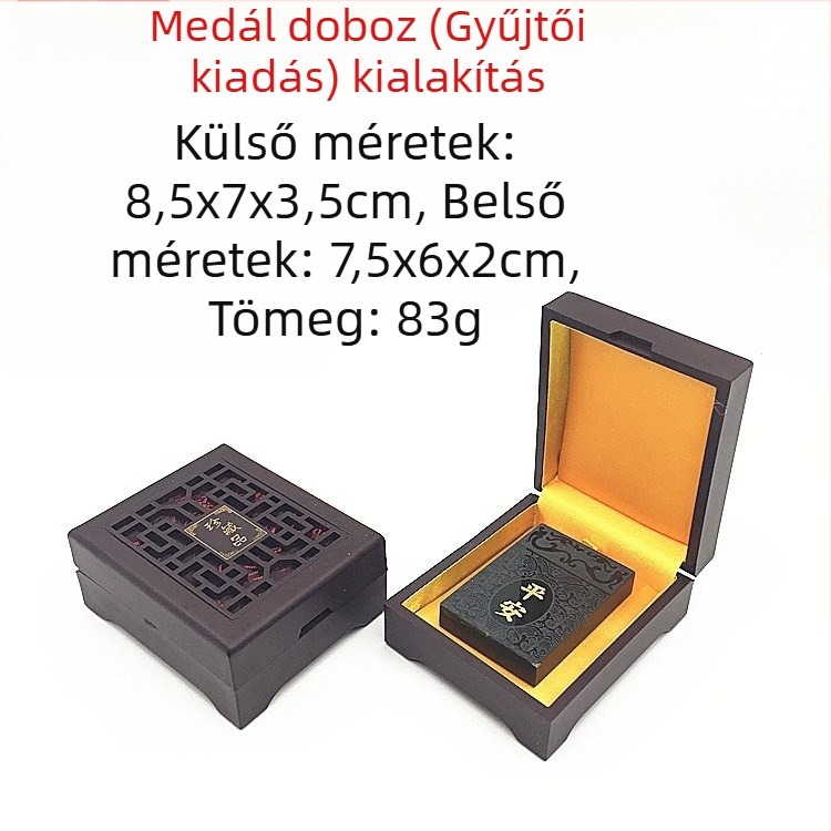 ABS ékszerdoboz karkötő és nyaklánc tárolására, merev kivitel, egyszínű, testreszabható