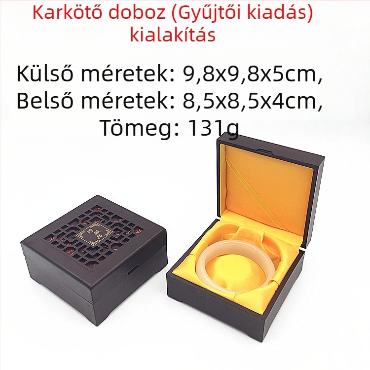 ABS ékszerdoboz karkötő és nyaklánc tárolására, merev kivitel, egyszínű, testreszabható