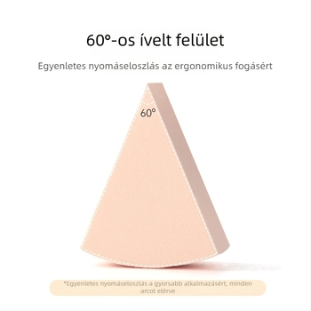 Egyszer használatos háromszög alakú sminkszivacs púderhez, száraz és nedves felhasználásra, anyag: szivacs, 15 db/csomag