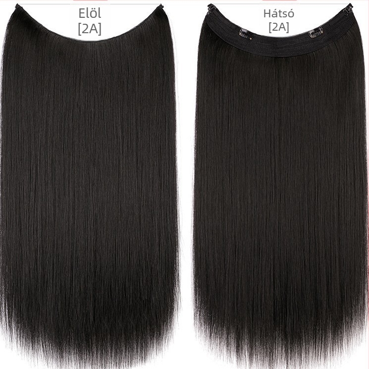 Női paróka egyenes hajjal, hőálló rostból, modell hálószalaggal, festhető