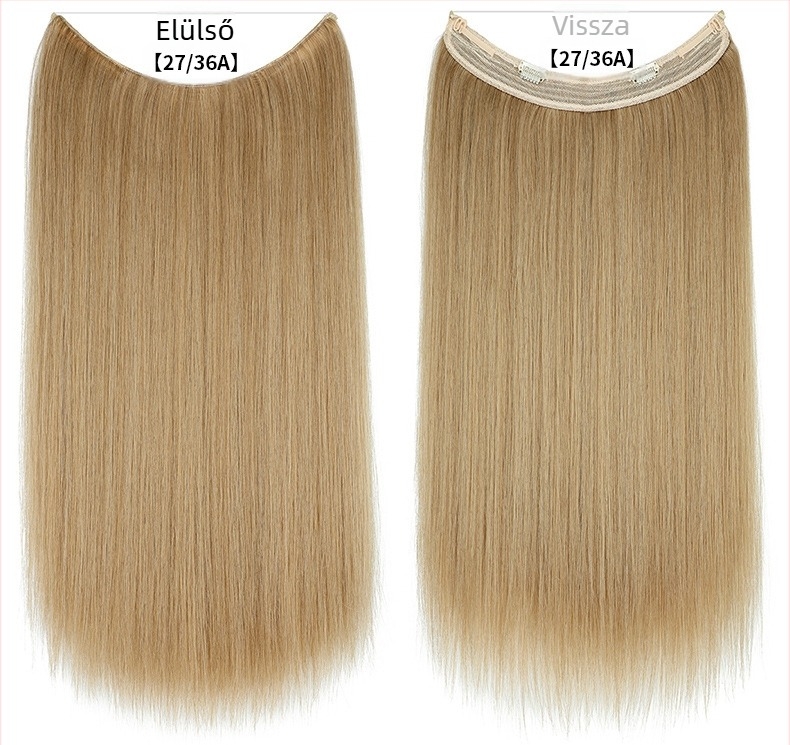 Női paróka egyenes hajjal, hőálló rostból, modell hálószalaggal, festhető