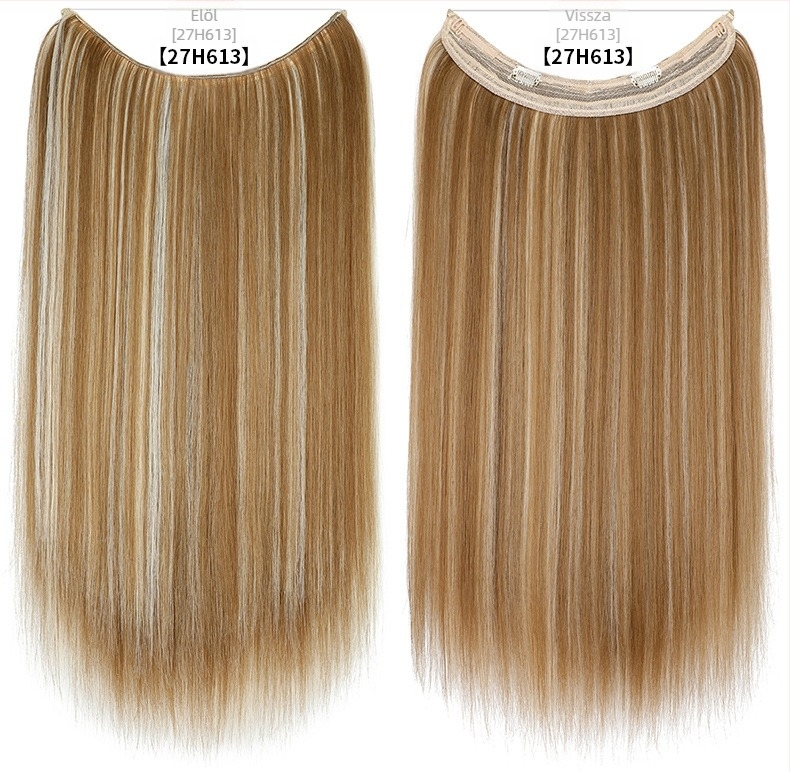 Női paróka egyenes hajjal, hőálló rostból, modell hálószalaggal, festhető