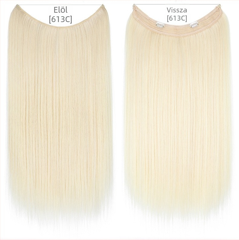 Női paróka egyenes hajjal, hőálló rostból, modell hálószalaggal, festhető