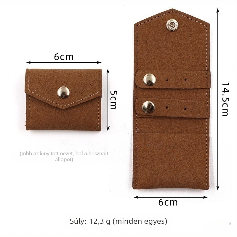 Ékszeres táska – bőr clutch, puha kialakítás, modell 144, testreszabható