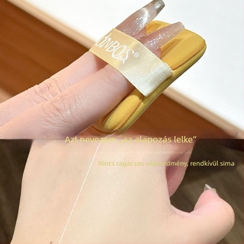 Alapozó puff száraz/nedves kettős használatra, hidrofil nem-latex anyag, háromszög és csepp alakú, 6 darabos Jiaoposi készlet