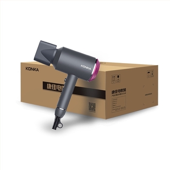 Konka hajszárító háztartási – negatív ionok, 1600W, kefés motor, 220V, hideg/meleg levegő, 2 sebesség
