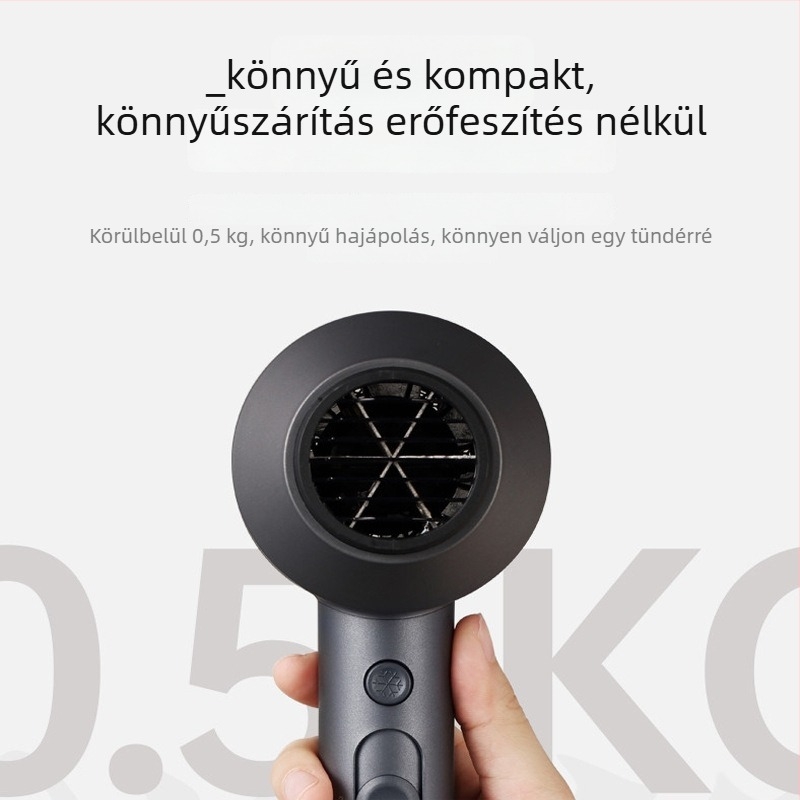Konka hajszárító háztartási – negatív ionok, 1600W, kefés motor, 220V, hideg/meleg levegő, 2 sebesség