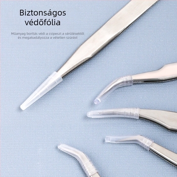 Szempillás csipesz rozsdamentes acélból, hegyes vég, orvosi felhasználás