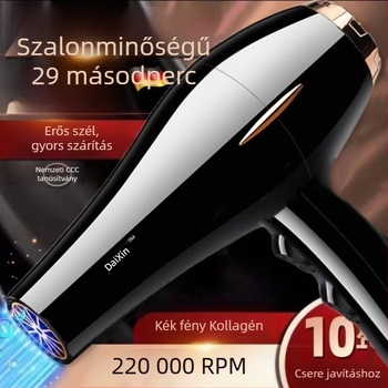 Háztartási hajszárító, 800 W, DC motor, összecsukható fogantyú, egyes fúvófej, meleg/hideg levegő (800 W, DC motor, összecsukható fogantyú, egyes fúvófej, meleg/hideg levegő)