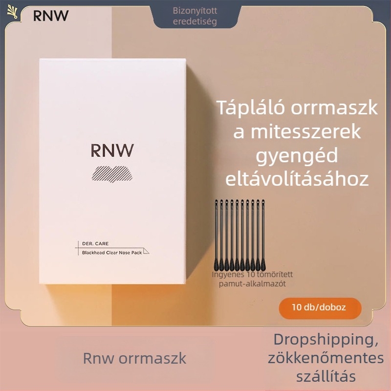 Ruwei orrmaszk mitesszerek eltávolítására – dupla hidratáló formula, 5 darabos csomag, minden bőrtípushoz, 3 év jótállás