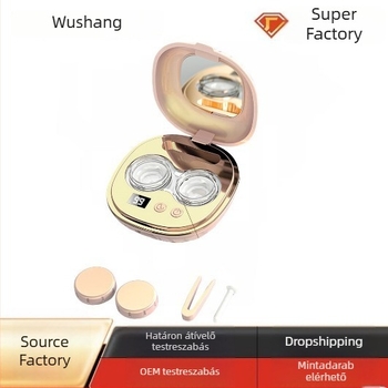 Ultrahangos kontaktlencse-tisztító doboz automatikus öblítéssel — YJ-77, USB töltés, 3.7V, 5W, működési idő legfeljebb 2 óra