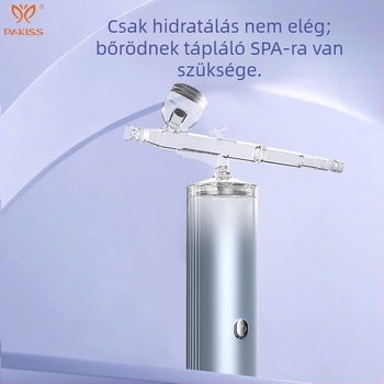 Kézben tartható arcb hidratáló készülék nano permetezővel, hordozható, beépített 800–1000mAh akkumulátor, IPX0, otthoni használatra