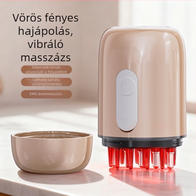 Intelligens fejbőr folyadékvezető fésű, modell JY-SY500, 128 g, márka JY, viszketés elleni és fejbőr nyugtató