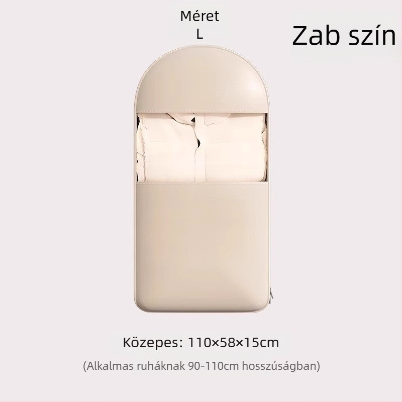 Függő kabát tároló táska – szatén anyag, por- és nedvességálló, egyszerű és modern stílus, hálószobai tárolás