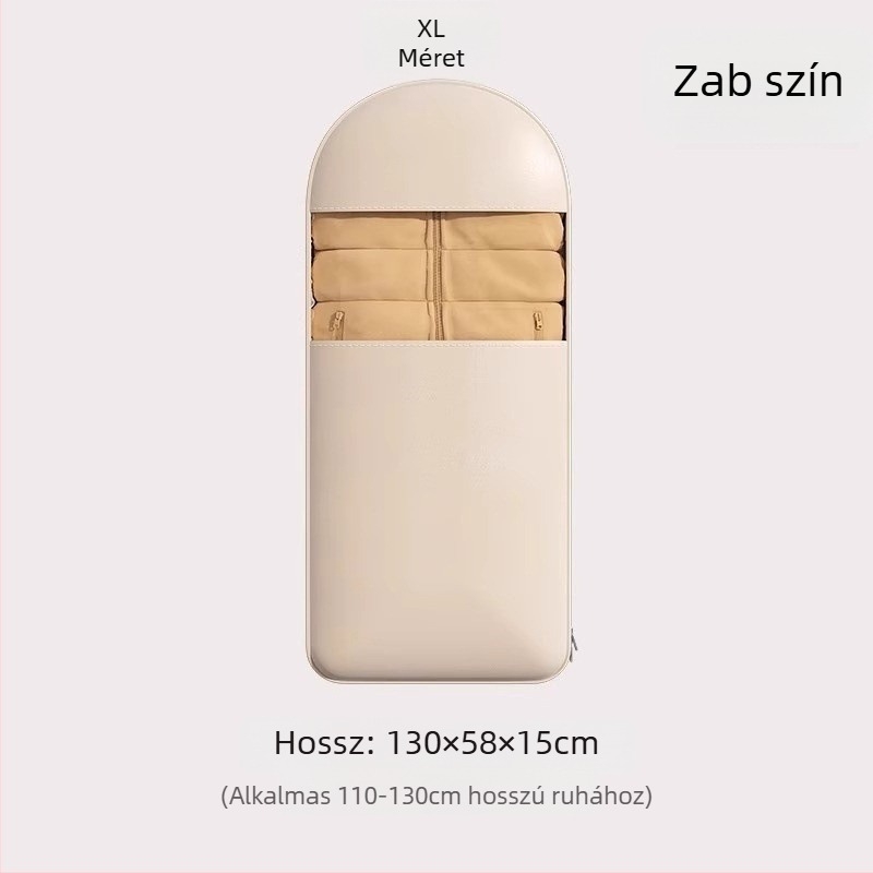 Függő kabát tároló táska – szatén anyag, por- és nedvességálló, egyszerű és modern stílus, hálószobai tárolás