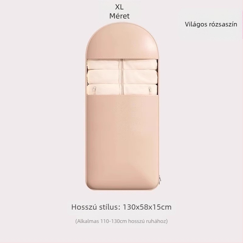 Függő kabát tároló táska – szatén anyag, por- és nedvességálló, egyszerű és modern stílus, hálószobai tárolás