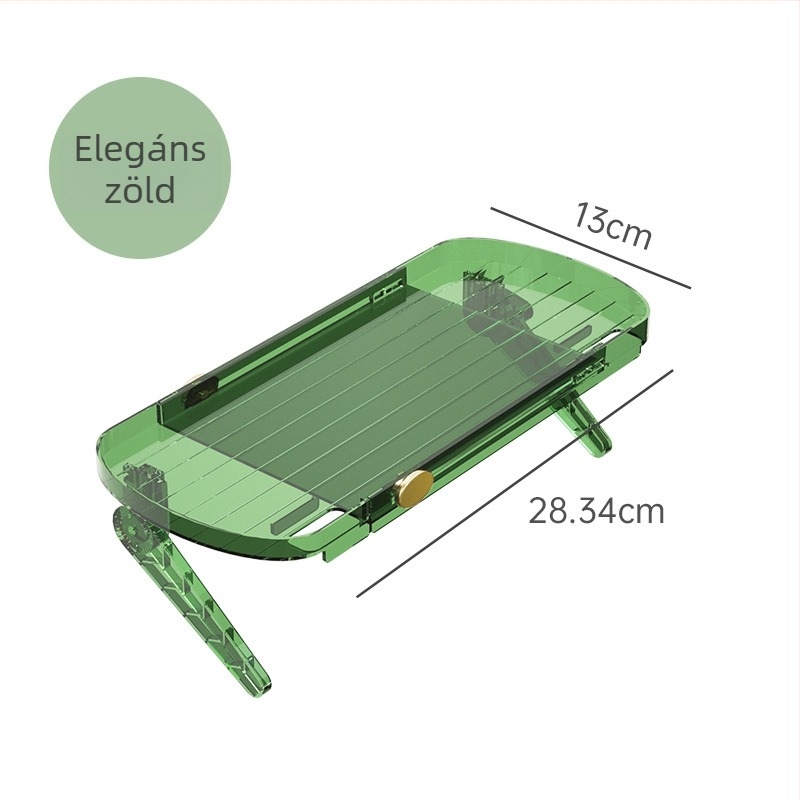 Asztali műanyag tárolóállvány számítógép/televízió képernyőhöz – telepítés nélkül, 1 réteg, kreatív tároló