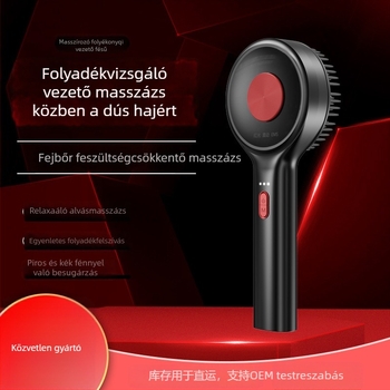 Vörös fényű hajnövekedési kefe fejmasszázzsal és gyógyszer-applikátorral – Modell DYS001, Specifikáció 001, Mindenki számára alkalmas