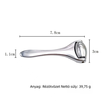 Szemkörnyéki masszírozó fém bottal a szemkrém felvitelére, masszázsgolyóval, pozitív ionokkal, 1 sebesség, otthoni használatra