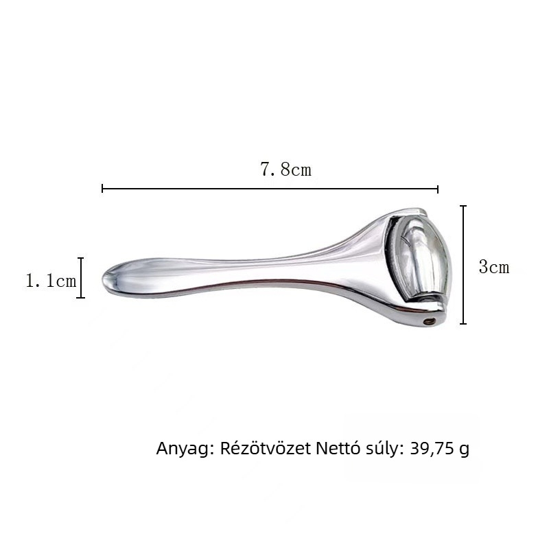 Szemkörnyéki masszírozó fém bottal a szemkrém felvitelére, masszázsgolyóval, pozitív ionokkal, 1 sebesség, otthoni használatra