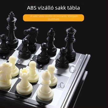 Gyerekeknek szánt mágneses sakkkészlet táblával (Anyag: műanyag; Mágneses figurák; Tartalmaz táblát; Gyermekeknek alkalmas; Típus: sakk)