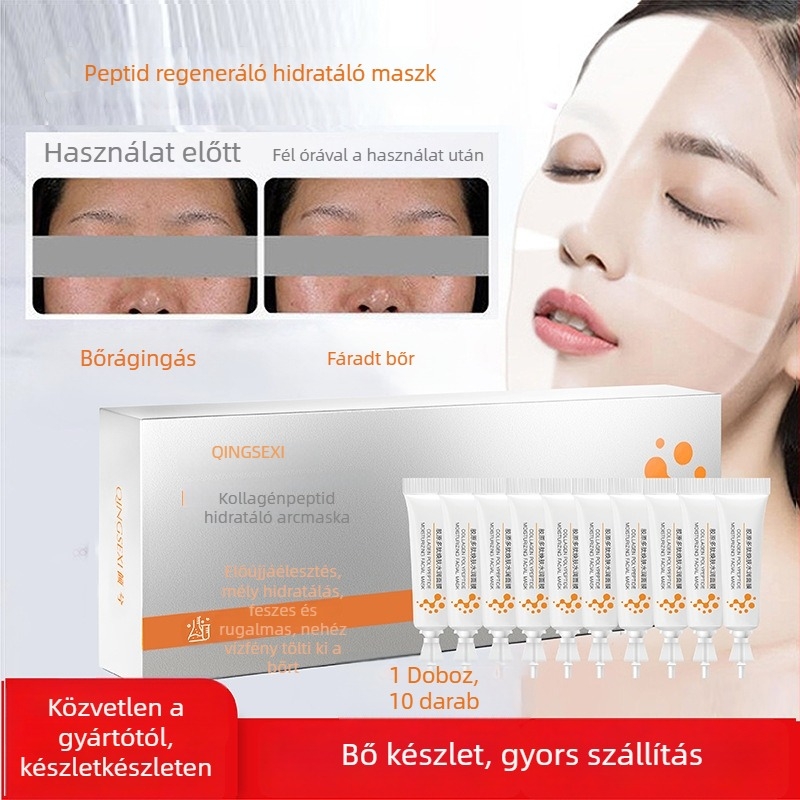 Qingxi Kollagénpeptid Hidratáló Peel-off Arcpakolás – 50 ml, Hidratálás, Feszesítés, Nyugtatás