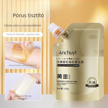 Retinollal, kígyóméreg-peptiddel és aranyfilmmel készült krém-gél peeling maszk – lifting, feszesítés, anti-aging, hidratáló (100 ml)