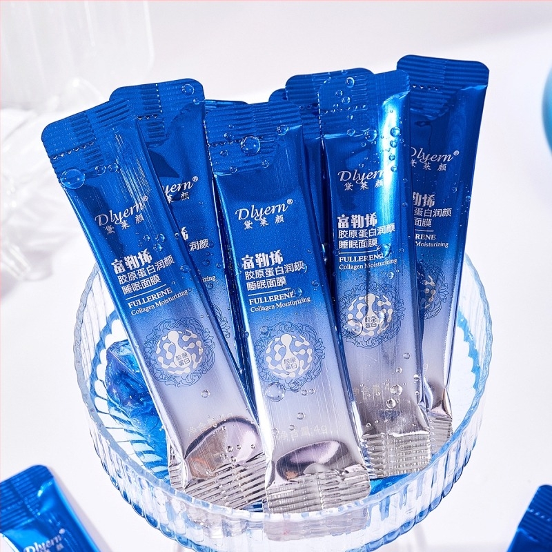 Delayan fullerén-kollagén hidratáló éjszakai maszk – agyagmaszk, 100 ml, normál bőrtípushoz, 3 év szavatosság