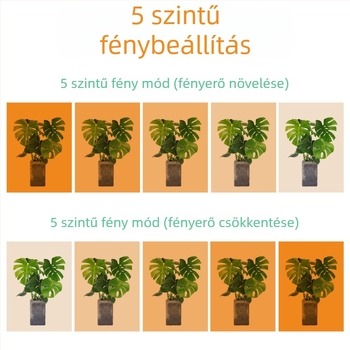 Beltéri növény növesztő LED világítás 288 LED-del, 5V bemenet, IP42 védelem, gombos kapcsoló, élettartam 50 000 óra