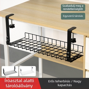 Asztal alatti kábelkezelő, acél, egyszerű és modern stílus, asztali tárolás (Anyag: acél; Stílus: egyszerű és modern; Bevezetés: 2013 nyár; Tárolási hely: asztal; Márka: Three cats)