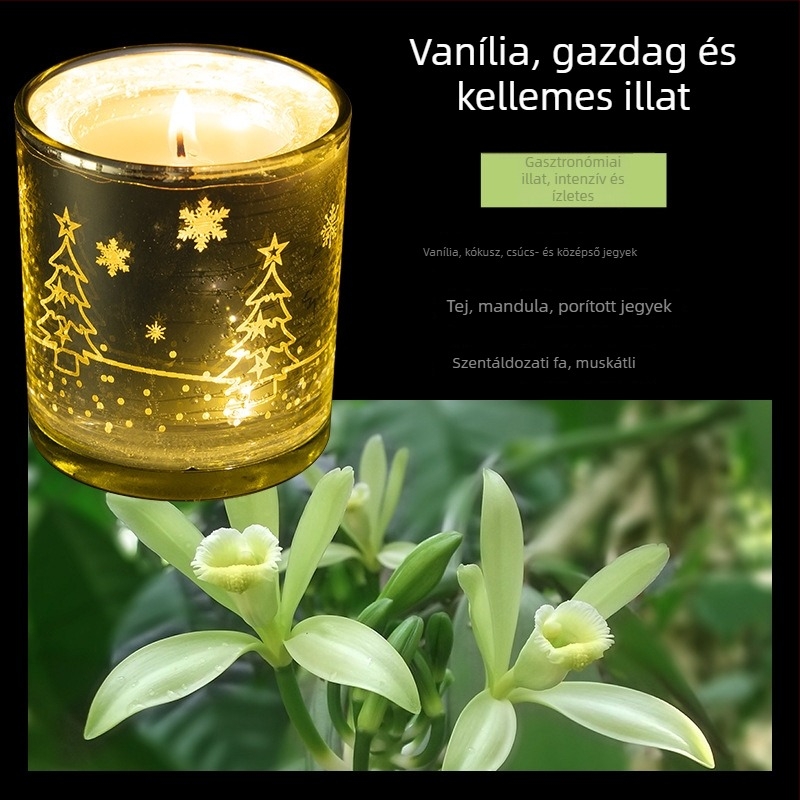 Nothing illatos aromaterápiás gyertya, pohár alakú, kevert viaszból, részben kézi, részben gépi kivitelezés