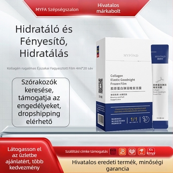 Kollagén elasztikus éjszakai zselés maszk – öblítés nélküli hidratálás és javítás, 45.82 g, minden bőrtípushoz, 3 év szavatosság