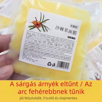 Homoktövisz iszapos arcmaszk 15 ml – hidratáló, nyugtató, világosabb bőrtónus