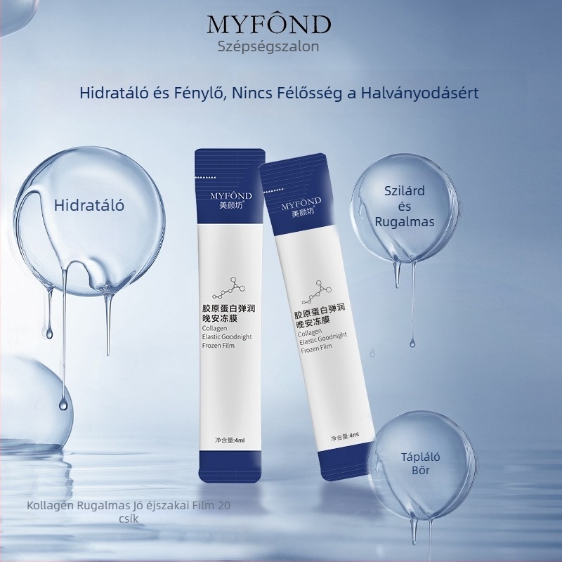 Beauty Shop Éjszakai zselés arcbőr-maszk — öblítés nélkül, hidratáló kollagénes maszk